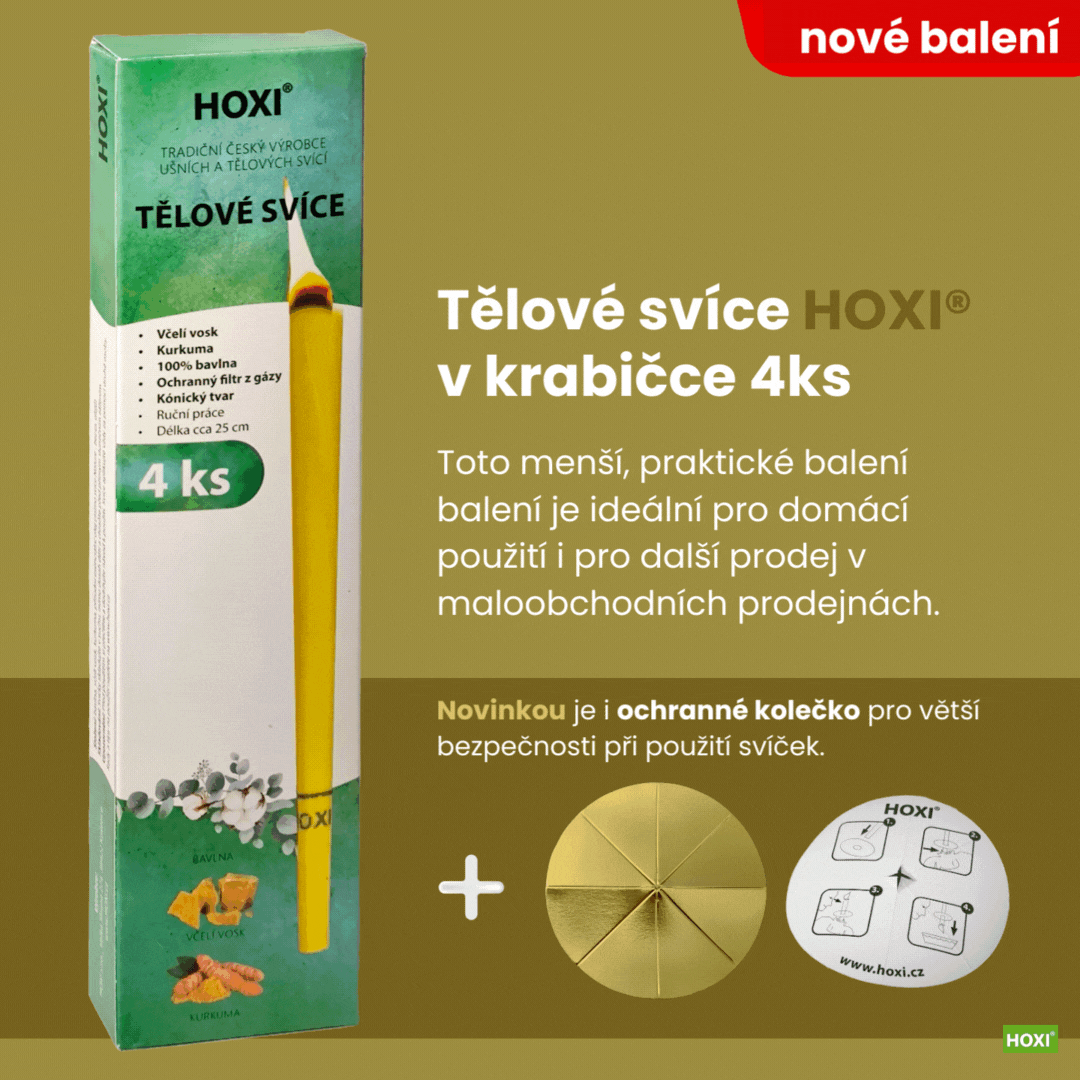 novinka - tělové svíce HOXI 4ks v krabičce 01